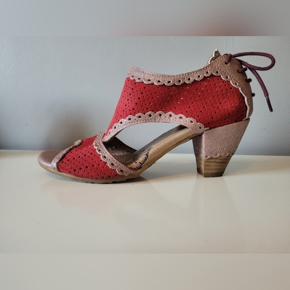 DKode T Strap Open Toed Sandals With Back Ties, VGUC, Size 38 - Picture 5 of 11